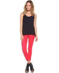 Черные кожаные леггинсы от David Lerner