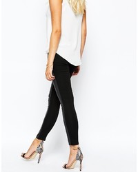 Черные кожаные леггинсы от Oasis