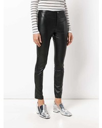 Черные кожаные леггинсы от Isabel Marant Etoile