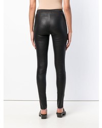 Черные кожаные леггинсы от A.F.Vandevorst