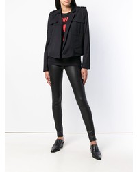 Черные кожаные леггинсы от A.F.Vandevorst