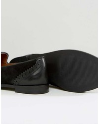 Женские черные кожаные лоферы с кисточками от Park Lane