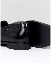 Женские черные кожаные лоферы с кисточками от H by Hudson