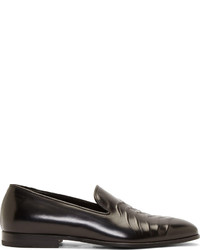 Мужские черные кожаные лоферы от Alexander McQueen