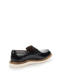 Мужские черные кожаные лоферы от Base London