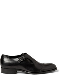 Мужские черные кожаные лоферы от Mr. Hare