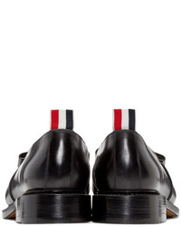 Женские черные кожаные лоферы от Thom Browne