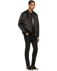 Мужские черные кожаные лоферы от Giuseppe Zanotti