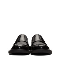 Мужские черные кожаные лоферы от Bottega Veneta