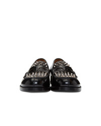 Мужские черные кожаные лоферы от Christian Louboutin