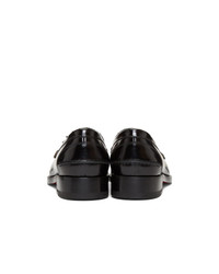 Мужские черные кожаные лоферы от Christian Louboutin