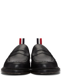 Мужские черные кожаные лоферы от Thom Browne