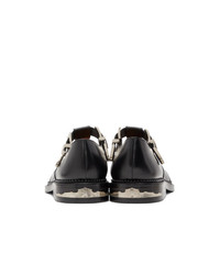 Мужские черные кожаные лоферы от Toga Virilis