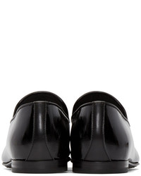 Мужские черные кожаные лоферы от Jimmy Choo