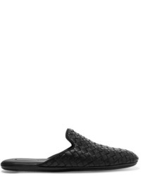 Женские черные кожаные лоферы от Bottega Veneta
