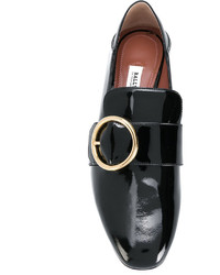 Женские черные кожаные лоферы от Bally