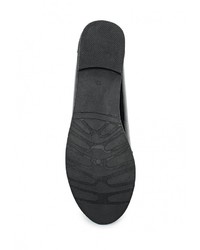 Женские черные кожаные лоферы от Catisa