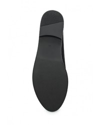 Женские черные кожаные лоферы от Catisa