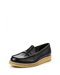 Мужские черные кожаные лоферы от Clarks