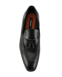 Мужские черные кожаные лоферы от DSQUARED2