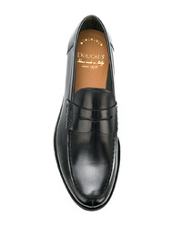 Мужские черные кожаные лоферы от Doucal's