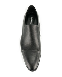 Мужские черные кожаные лоферы от Baldinini
