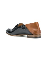 Женские черные кожаные лоферы от Silvano Sassetti