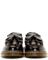 Женские черные кожаные лоферы от Comme des Garcons