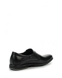 Мужские черные кожаные лоферы от Covani