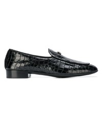 Мужские черные кожаные лоферы от Giuseppe Zanotti Design