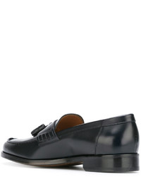 Мужские черные кожаные лоферы от Doucal's