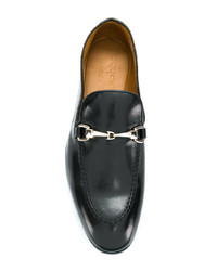 Мужские черные кожаные лоферы от Doucal's