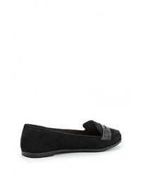 Женские черные кожаные лоферы от Dorothy Perkins