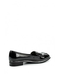 Женские черные кожаные лоферы от Dorothy Perkins