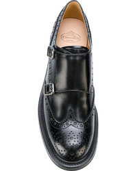 Женские черные кожаные лоферы от Church's