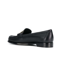 Женские черные кожаные лоферы от Salvatore Ferragamo