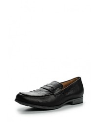 Мужские черные кожаные лоферы от Geox