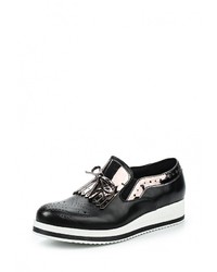 Женские черные кожаные лоферы от Gioia