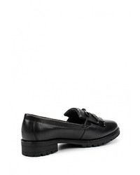 Женские черные кожаные лоферы от Gioseppo