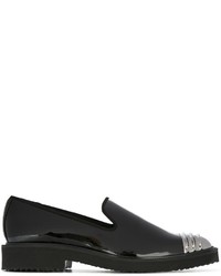 Мужские черные кожаные лоферы от Giuseppe Zanotti Design