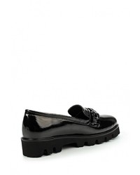 Женские черные кожаные лоферы от GLAMforever