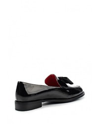 Женские черные кожаные лоферы от Grand Style