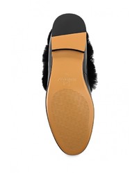 Женские черные кожаные лоферы от Grand Style