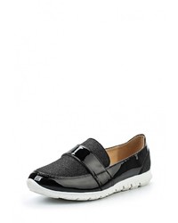 Женские черные кожаные лоферы от Guapissima