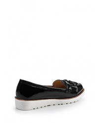 Женские черные кожаные лоферы от Guapissima