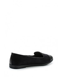 Женские черные кожаные лоферы от Guapissima