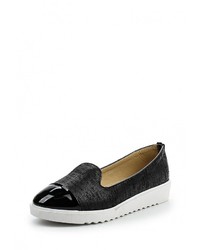 Женские черные кожаные лоферы от Guapissima