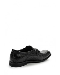 Мужские черные кожаные лоферы от Guido Grozzi