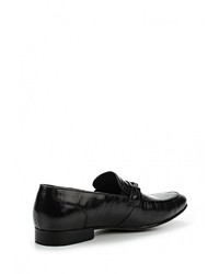 Мужские черные кожаные лоферы от Guido Grozzi