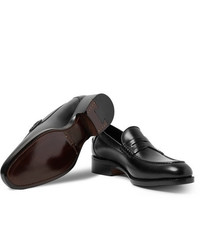 Мужские черные кожаные лоферы от Salle Privée